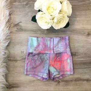 Ivivva girls 7high waisted water color short